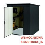 Domek narzędziowy 1,86x1,86 (m) RAL 7016 - WZMOCNIONA KONSTRUKCJA