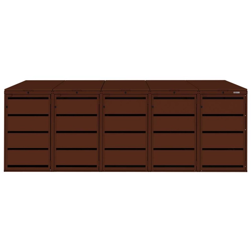 Zabudowa koszy Kuba120-5 kolor matowy brąz 8017.jpg